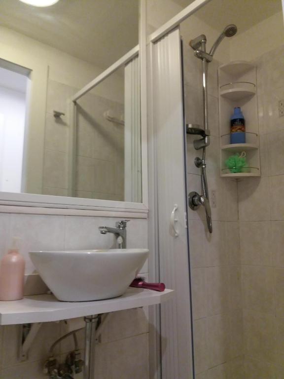 Bagno privato: doccia e lavabo